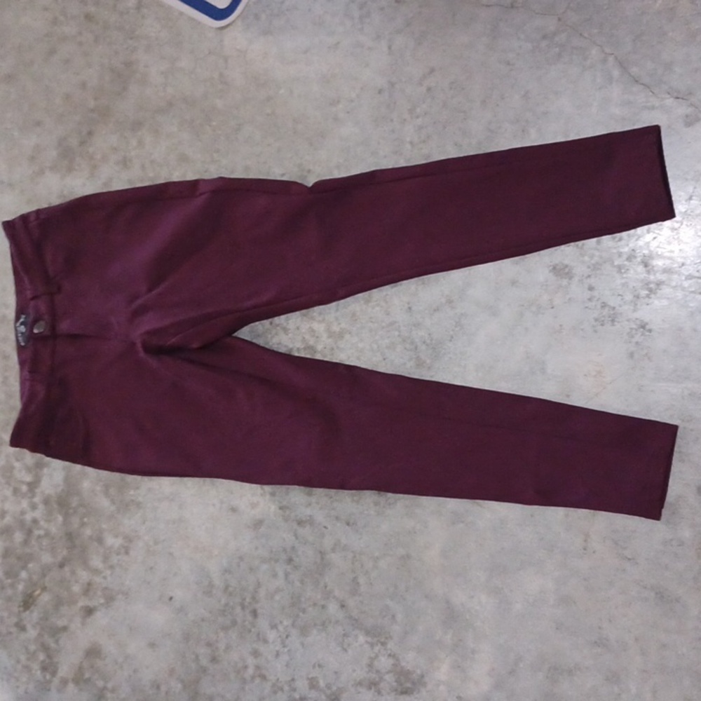 Dictionary maroon plum pants size 25 inch waist xs